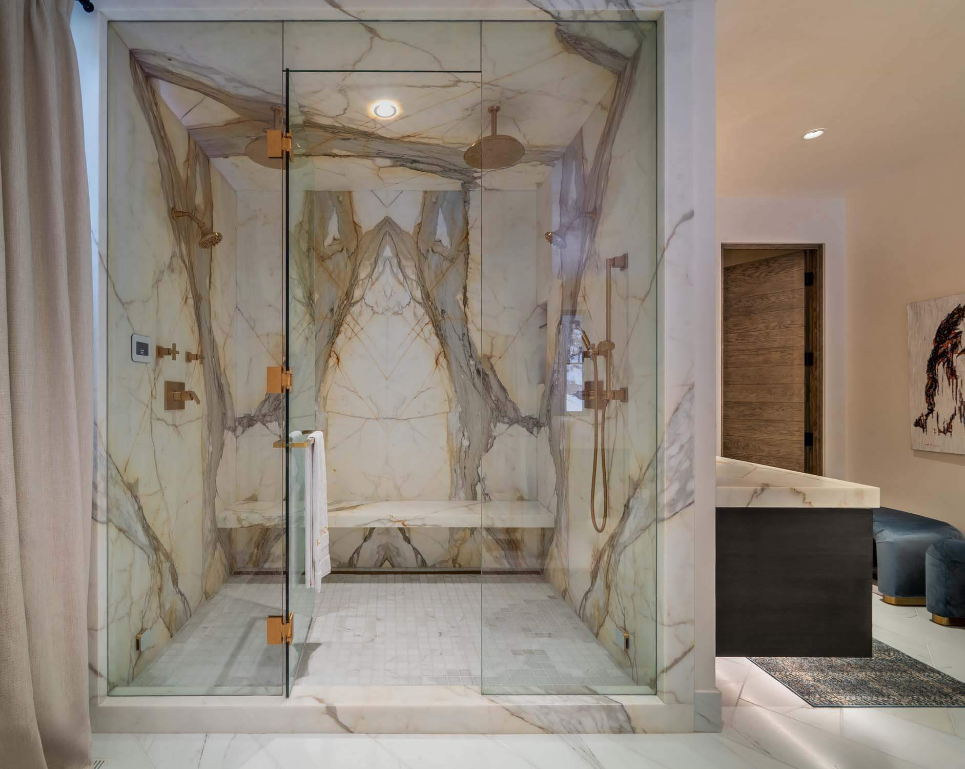 Aspen Ranch Interior Bathroom - architect Brewster McLeod